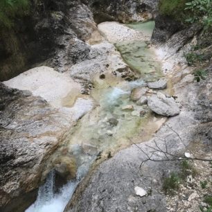 Soutěska Almbachklamm, Berchtesgaden.