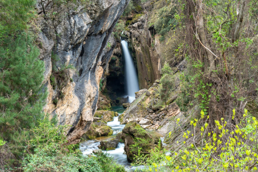 Cascada de la Calavera na řece Borosa, Sierras de Cazorla, Andalusie, autor: Michal Kroužel