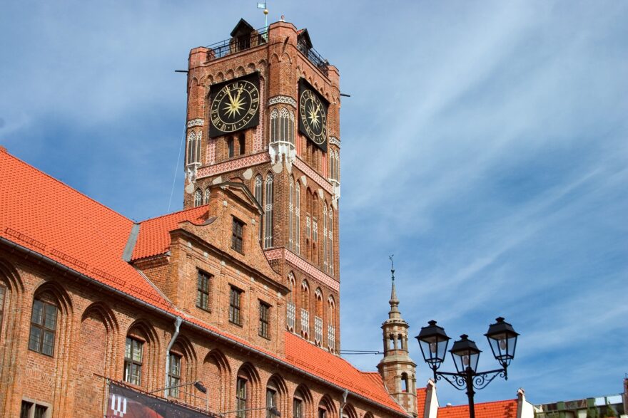 Věž toruňské radnice na Staroměstském rynku