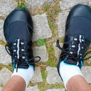 Pánské barefoot trekové boty Chitra Trek&Trail modro-černé