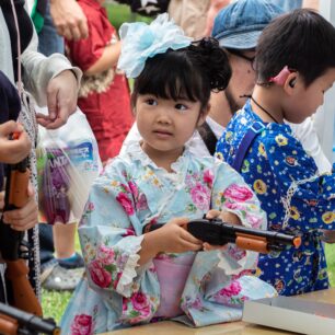 Školkový festival v Obihiro a děti v jukatách