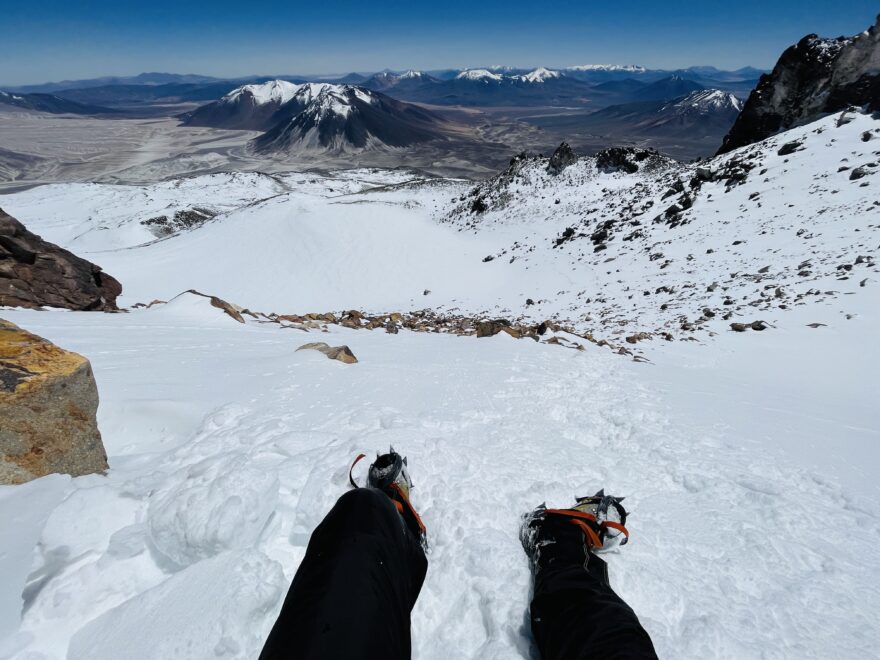 V kráteru Ojos del Salado (6893 m), těsně pod vrcholem. Foto: Kateřina Krejčová