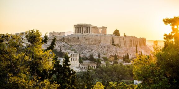 Ukrývající se krása starých časů v Athénách
