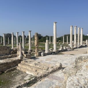 Pozůstatky starověkého městského státu Salamis ležící zhruba 6 km severně od města Famagusta.