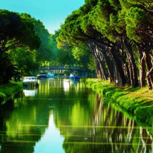 Lodí po Canal du Midi