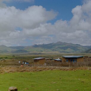 Vesnice nacházející se v nižších polohách pohoří Bale Mountains