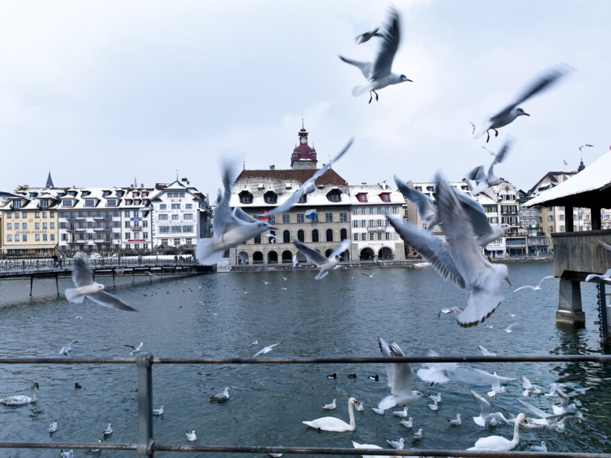 Zimní Lucern. Foto: Switzerland