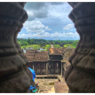 Vrchol Angkor Watu nabízí úžasné scenérie