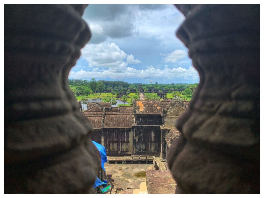 Vrchol Angkor Watu nabízí úžasné scenérie