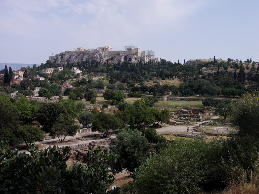 Starověká Agora a pahorek Akropolis