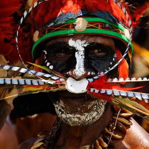 Slavnostní malování domorodců, Papua Nová Guinea