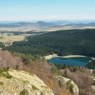 Pohled na Černé jezero
