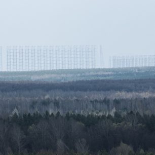 Anténa Duga zdálky – obrovská stavba