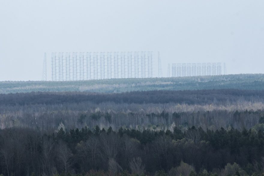 Anténa Duga zdálky – obrovská stavba