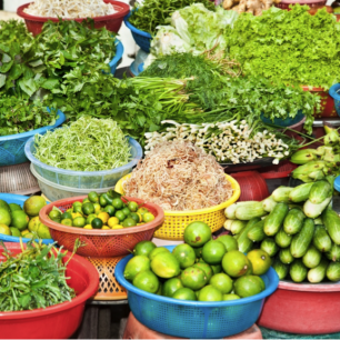 Čerstvá zelenina hraje důležitou roli, Vietnam