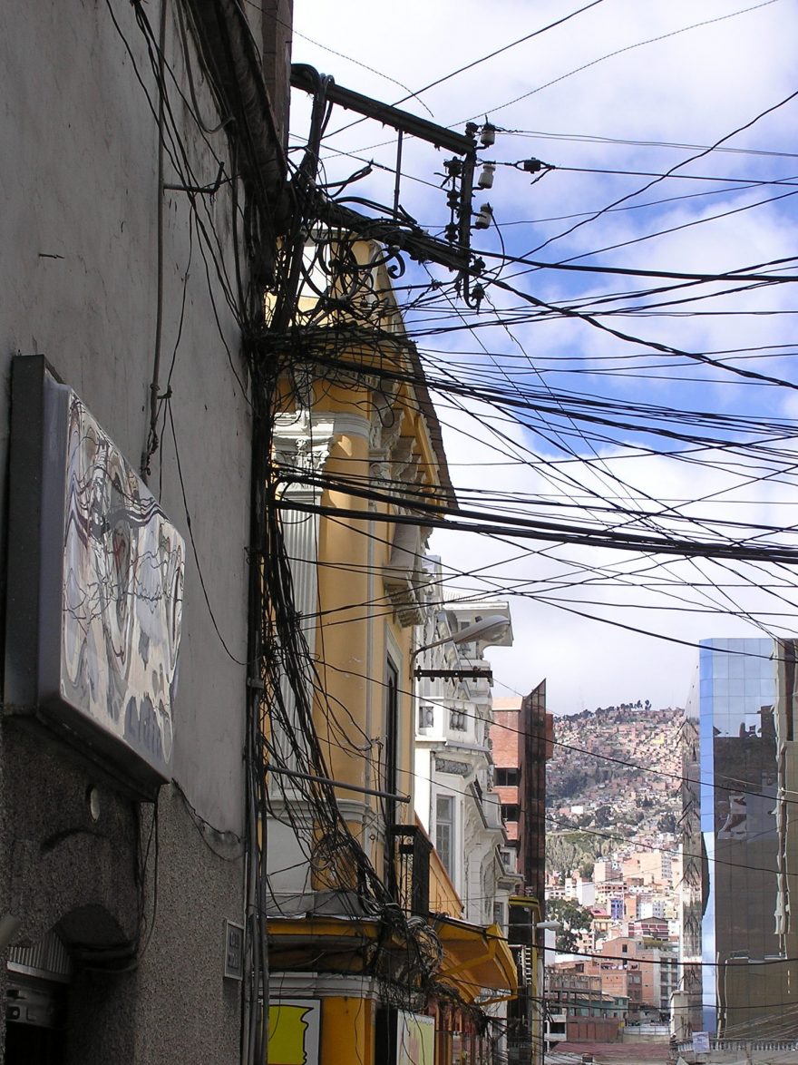 Typické zátiší v La Paz, Bolívie