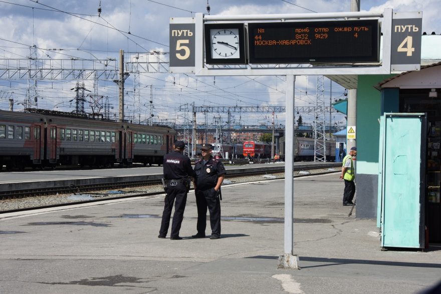 O bezpečí na nádraží se stará policie, Rusko