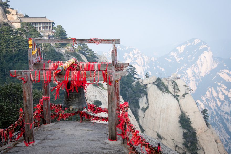 Hua Shan je posvátnou horou taoismu, Čína