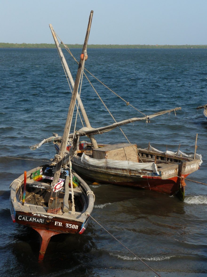 Plachetnice dhow, Keňa