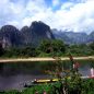 Vang Vieng a jízda do Louang Prabang