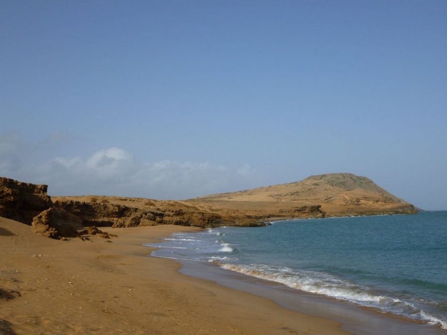 poušť na poloostrově Guajira na severu Kolumbie, Kolumbie