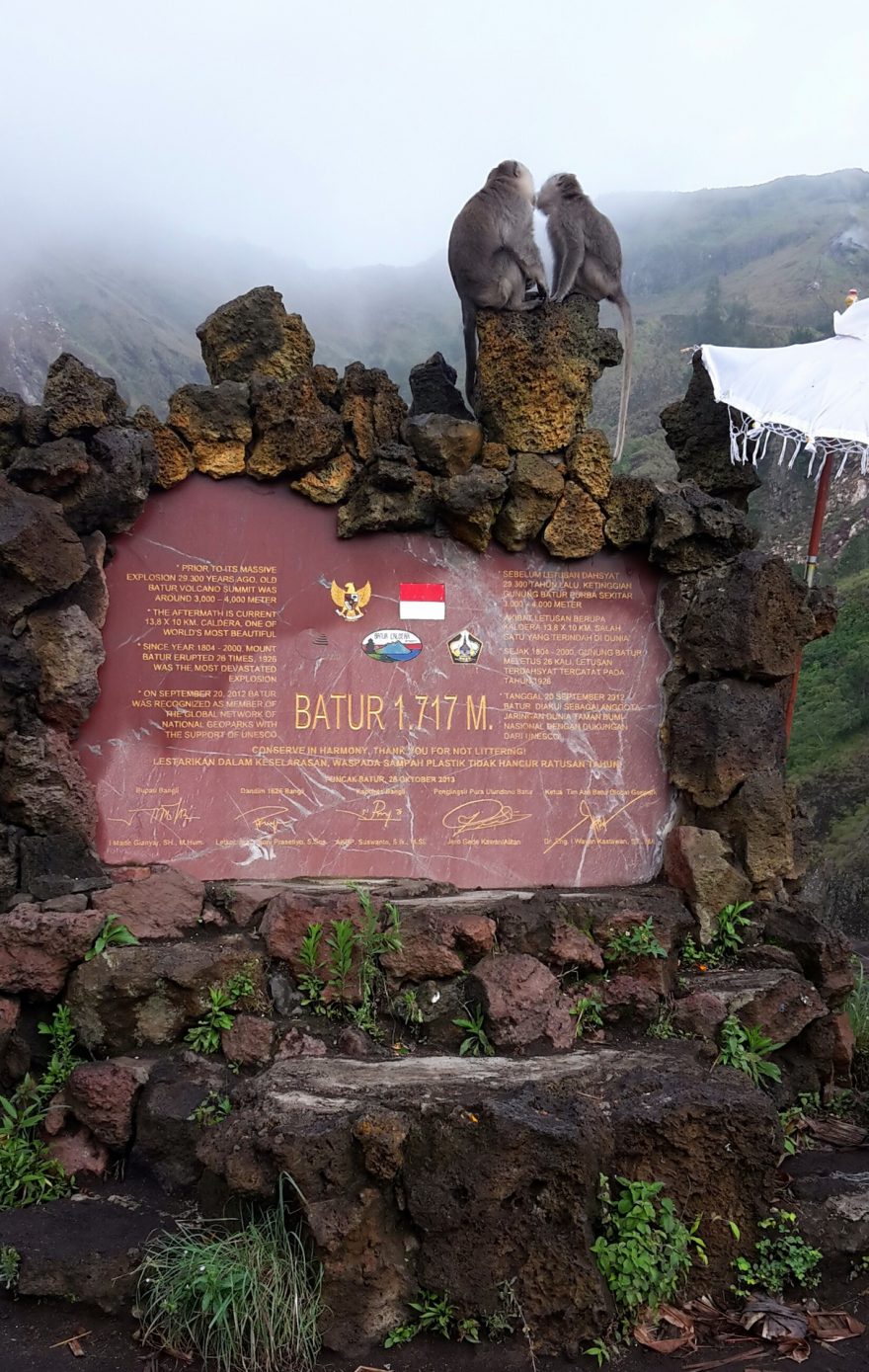 Výšlap na vulkán Mt Batur, Bali, Indonésie