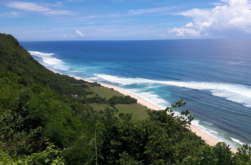 Pláž Nyang Nyang na Jihu Bali, Bali, Indonésie