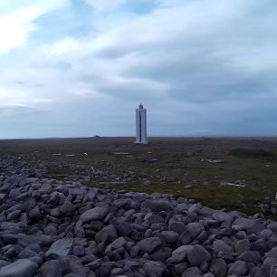 maják na nejsevernějším místě Islandu - Hraunhafnartangi, Island