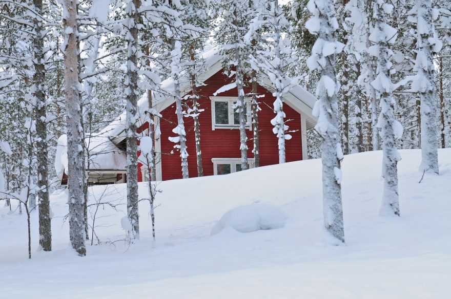 Sníh v Laponsku, Finsko, zdroj: shutterstock.com