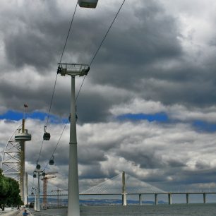 Pobřežní lanovka do parku Nações, Lisabon, Portugalsko