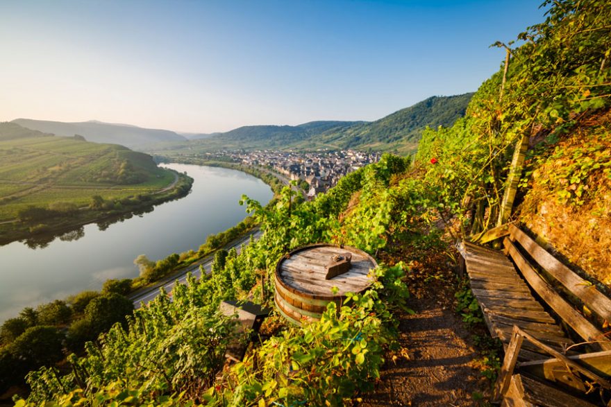 Pohled na podvečerní Moselu, Rheinland-Pfalz, Getty/ Jorg Greuel