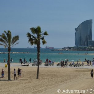 Pláž Barceloneta, Španělsko