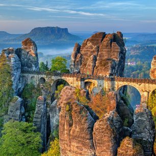 Bastei - jedna ze zajímavostí německé strany Česko-saského Švýcarska.