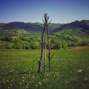 Krajina nedaleko vesnice Uzhok