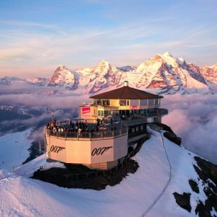 Západ slunce na Schilthornu. / F: Schilthorn Cableway Ltd.