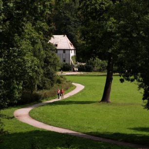 Goethův zahradní domek v parku na řece Ilm / F: DZTStiftung Thüringer Schlösser und Gärten